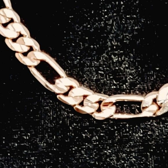 CHUNKY FIGARO CHAIN GOLD PLATED (11.3mm) UNISEX - Picture 3 of 9